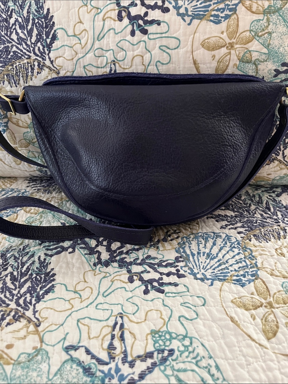 Portland Leather Medium Cobalt Koala Bag - Picture 3 of 4